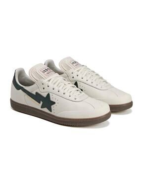 BAPE Adidas Samba Off White Shadow Green Gum Sneakers Size 10